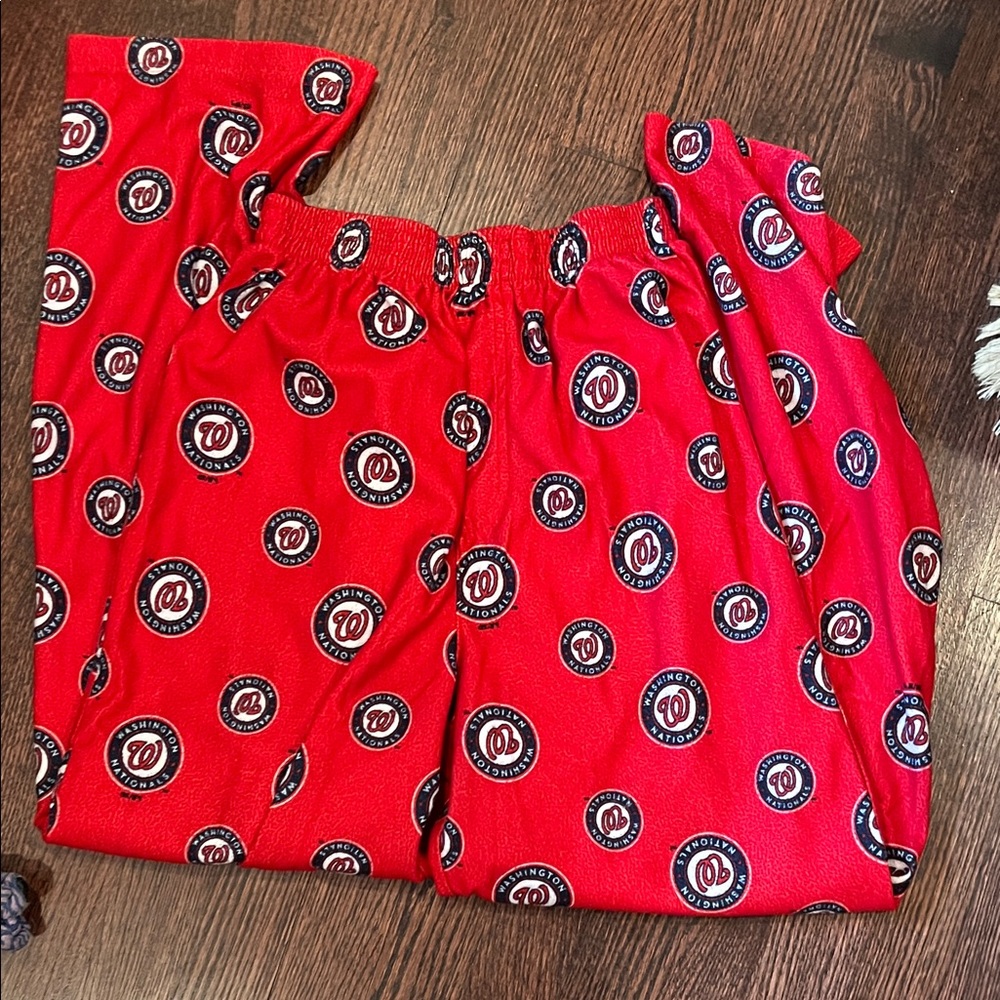 MLB Red Kids Pajama Bottoms with Team Logo